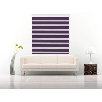 Estor Enrollable Noche Y Día Tietar, Color  Violeta Medidas 170 X 250, Decoración Nuevo Estilo