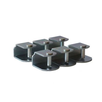 Pack 6 Abrazaderas 30x30 Mm Gran Espesor Fabricadas Metal Sistema Anti-ruido Para Somier Base Descanso