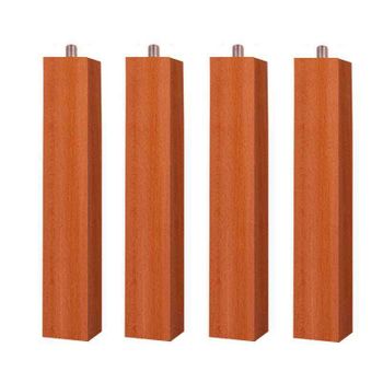 Pack 6 Patas Somier Cilíndricas 25 Cm Madera Color Wengué 5 Cm Diámetro  Cama Anti-ruido Descanso con Ofertas en Carrefour