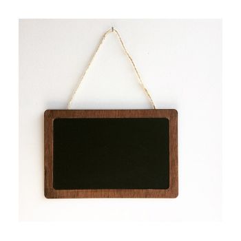 Pizarra Negra Marco Basic De 35 X 26 Cm Uso Con Tizas Y Rotuladores Borrado Al Agua