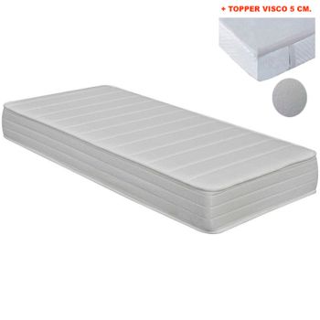 Colchón Pikolin Látex 100% 21 Cm (150 X 190 Cm) + Topper Visco 5 Cm