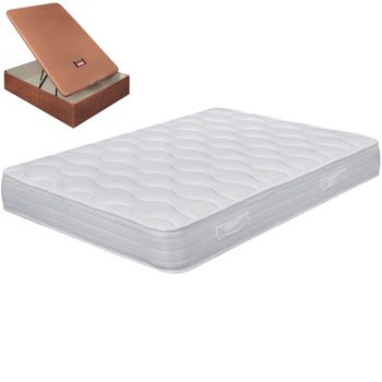 Pack Colchón Pillow Top Doble Cara 33 Cm + Canapé 135x180 Cm. Pikolin