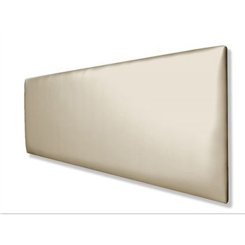 Cabecero De Cama Polipiel Beige 90x62cm , Acolchado De 5cm De Espuma Suave Para Su Mayor Confort.....