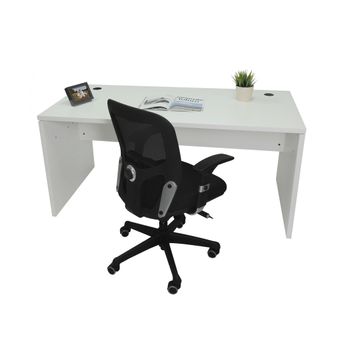 Mesa De Oficina Profesional. Escritorio Compacto - Euro 2000 - De 120x80 Cm - Color Blanco