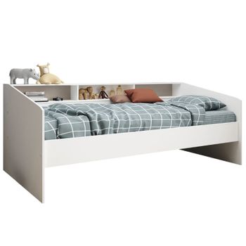 Cama Style Melamina Miroytengo 82x203x113 Cm 3 Estantes - Blanco