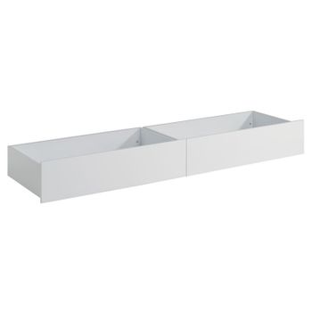 Pack 2 Cajones Style Melamina Miroytengo  25x199x53 Cm - Blanco