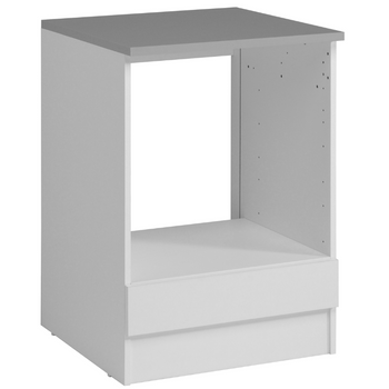 vidaXL Estantería para microondas aluminio blanco 51x27x63 cm