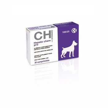 Hepato Chem Pro 100/25 Para Perros Con Insuficiencia Hepática 30 Comprimidos