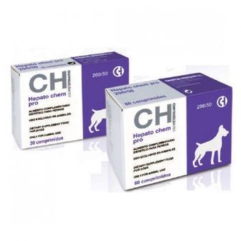 Hepato Chem Pro 200/50 Para Perros Con Insuficiencia Hepática 30 Comprimidos