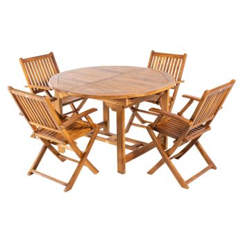 mesa, redonda, sillas, madera, jardín, terraza, corral, verano, bar,  merendero, plegables, exterior, oferta, set, juego, comida