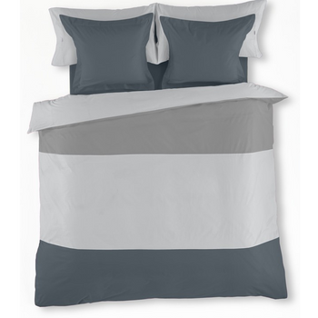 Funda Nórdica Tricolor Plomo/perla/gris Para Cama De 180/200cm