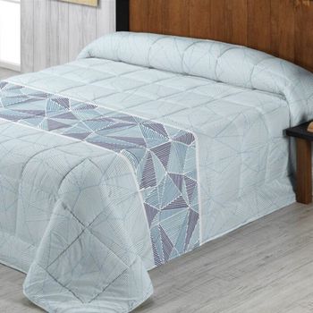 Edredón Nordico Estampado Reversible Strong Azul Donegal Para Cama De 135cm