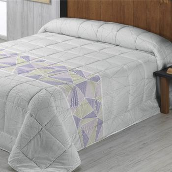 Edredón Nordico Estampado Reversible Strong Gris Donegal Para Cama De 150cm