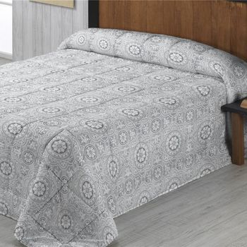 Edredón Nordico Estampado Reversible Crosfet Gris Donegal Para Cama De 135cm