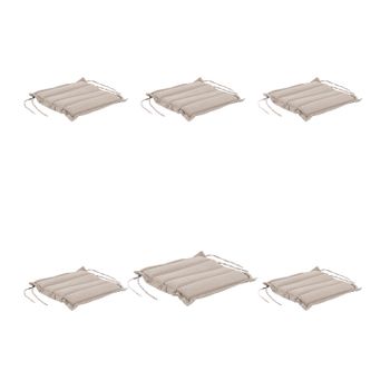 Pack 2 Cojines Para Silla Plegable, Asiento Y Respaldo, Poliéster 180 Gr,  Color Gris, 92x42x4 Cm, Funda De Cojín Con Relleno Para Sillas De Terraza, Cojines  Silla De Comedor Jardín con Ofertas