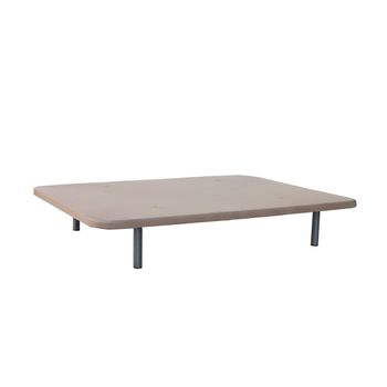 Base Tapizada 180 X 200 Reforzada Con 12 Patas Metálicas Alto 26 Cm, Color  Beige + 4 Válvulas De Transpiración (2 Bases De 90cm Con Abrazadera). con  Ofertas en Carrefour