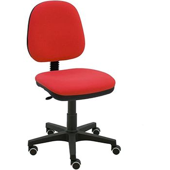 Silla De Escritorio Milano - Tapizado Rojo