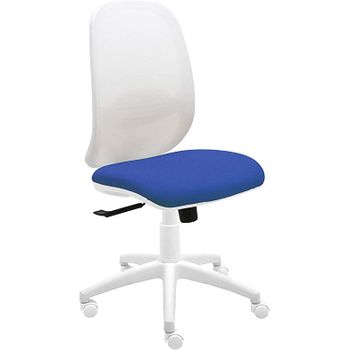 Silla De Oficina Eve Blanca Con Reposabrazos - Tapizado Malva con Ofertas  en Carrefour