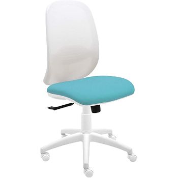 Silla De Oficina Eve Blanca Con Reposabrazos - Tapizado Malva con Ofertas  en Carrefour