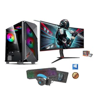 Pc Gamer Megaport Ryzen 7 5700g • AMD Vega 8 • 16Go DDR4 • 250Go M.2 SSD •  1To HDD • Windows11 à Prix Carrefour