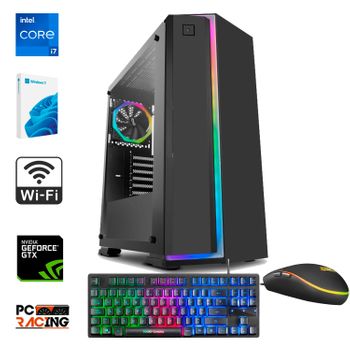 Pack Gaming - Ordenador Gaming Intel Core I7-12700f 4.90 Ghz - Geforce Gtx 1660 Ti Oc 6gb Gddr6- 16gb Ram, 1tb Sdd M2 + Wifi, Windows 11 + Teclado Mecánico + Ratón Óptico