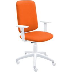 Silla De Oficina Ergonómica 4u Blanca Con Reposabrazos - Malla Blanca.  Tapizado Morado con Ofertas en Carrefour