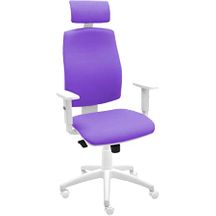 Silla De Escritorio Torino Gris Con Reposabrazos - Tapizado Morado con  Ofertas en Carrefour