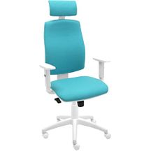 Silla De Oficina Ergonomica Silla De Trabajo Con Ruedas Blanca con Ofertas  en Carrefour