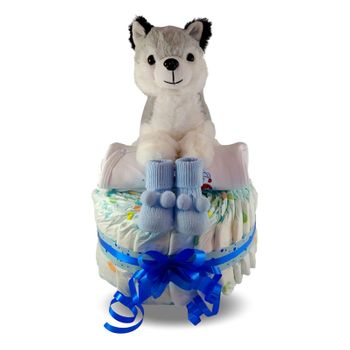 Tarta De Pañales Dodot Baby Husky Para Niño