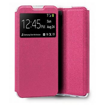 Funda Tapa  Alcatel 1x (2019) (3g) Iman Ventana Sin Solapa Soporte Rosa