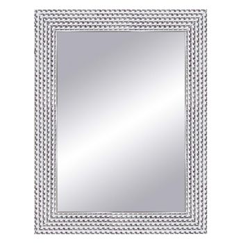 Espejo Rectangular 64x84 Cm Exterior Ref. 108 Plata Moldura 8cm