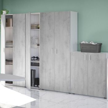 Mueble Auxiliar Cocina Microondas Color Blanco Con Tapa Gris 58x95 Cm con  Ofertas en Carrefour