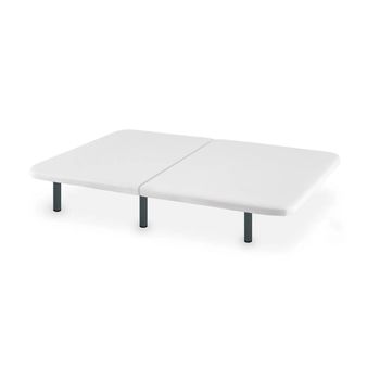 Base Tapizada Partida Tejido 3d  Color Blanco 105x190cm Maxcolchon