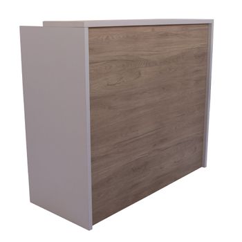 Mostrador Oficina Compact Madera 105x115x50cm Roble Ofilike