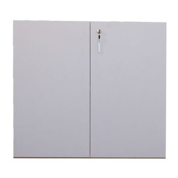 Armario Bajo De Almacenamiento 2 Estantes Con Puertas 81,5x90x40cm Blanco Ofilike