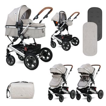 Carrito De Bebé Trío Convertible Con Bolso Lora Lorelli Rosado con