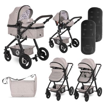 Carrito De Bebé Trío Convertible Con Bolso Alexa Lorelli Gris