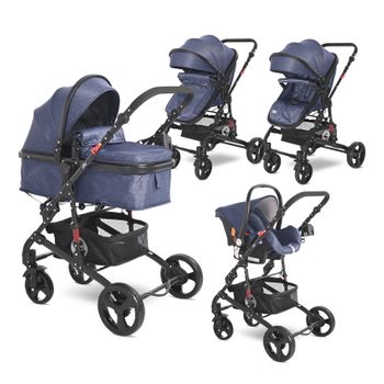 Carrito De Bebé Trío Convertible Con Bolso Heaven Lorelli Gris con Ofertas  en Carrefour