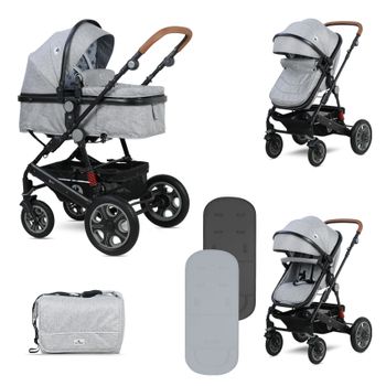 Carrito De Bebé 2 Piezas Daisy Lorelli Gris con Ofertas en Carrefour