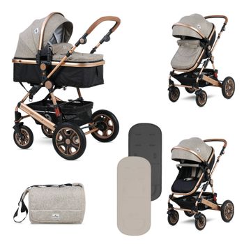 Carrito De Bebé 2 Piezas Daisy Lorelli Gris con Ofertas en Carrefour