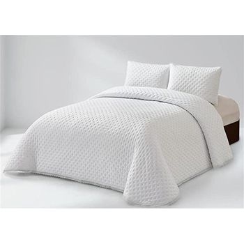 Colcha Pique Modelo Fiore Beige Cama 180 Cm. con Ofertas en Carrefour