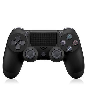 Mando Compatible Para Ps4 Doubleshock Inalambrico Y Con Vibracion Color Negro