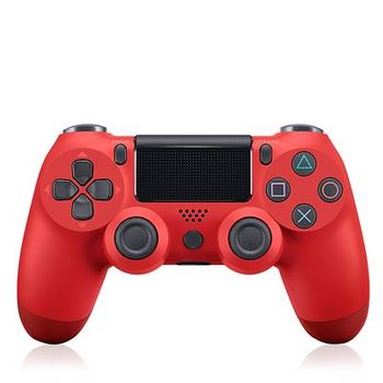 Mando Compatible Para Ps4 Doubleshock Inalambrico Y Con Vibracion Color Rojo