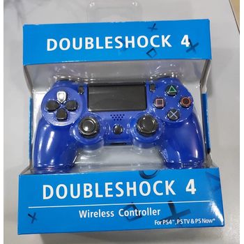 Mando Compatible Para Ps4 Doubleshock Inalambrico Y Con Vibracion Color Azul Claro