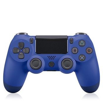 Mando Compatible Para Ps4 Doubleshock Inalambrico Y Con Vibracion Color Azul Oscuro