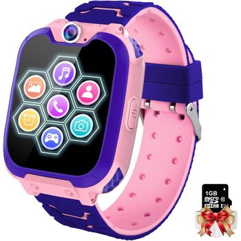 Reloj Inteligente Smart Watch Para Niños Color Rosa Ref-01b