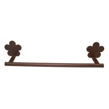 Toallero Mueble Adhesivo De 30 Cm Provenza Marron Forja