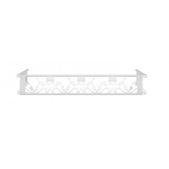 Balconcillo Desmontable Floral 99-139 Blanco