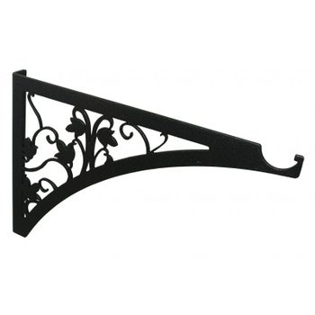 Tejadillo de protección 240x80cm Marquesina para puertas y ventanas negro -  Cablematic