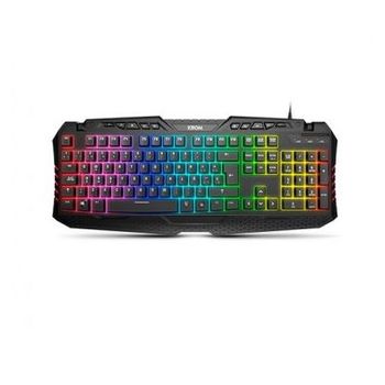 Teclado Krom Kyra Gaming Rgb Led Rainbow, Nuevo/ Producto Reacondicionado